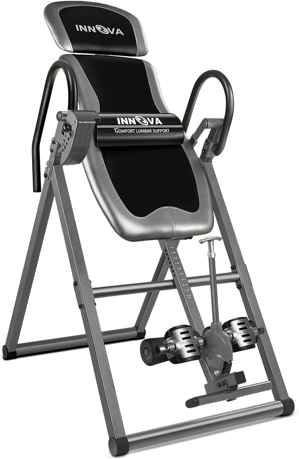 Innova Inversion Table - Adjustable Headrest, Reversible Ankle Holders, 300 lb Capacity for Ultimate Comfort and Support