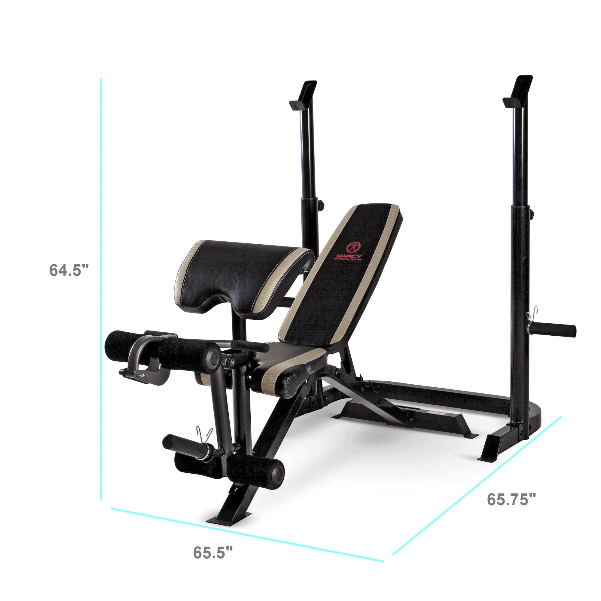 Versatile Two-Piece Home Gym Weight Bench for Strength Training - MD879