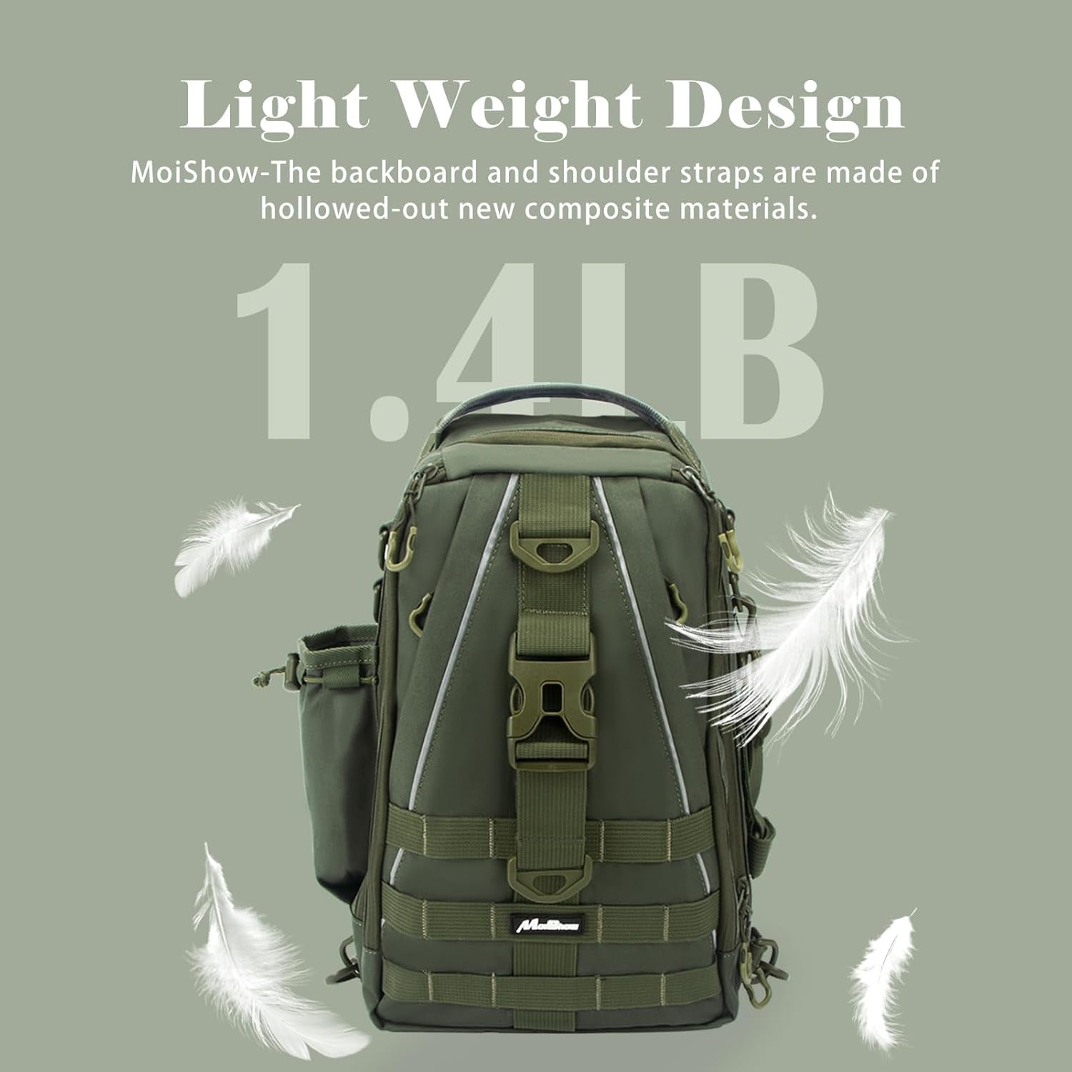 Ultimate Fishing Backpack Tackle Bag with Rod Holder - Perfect Tackle Box Companion!