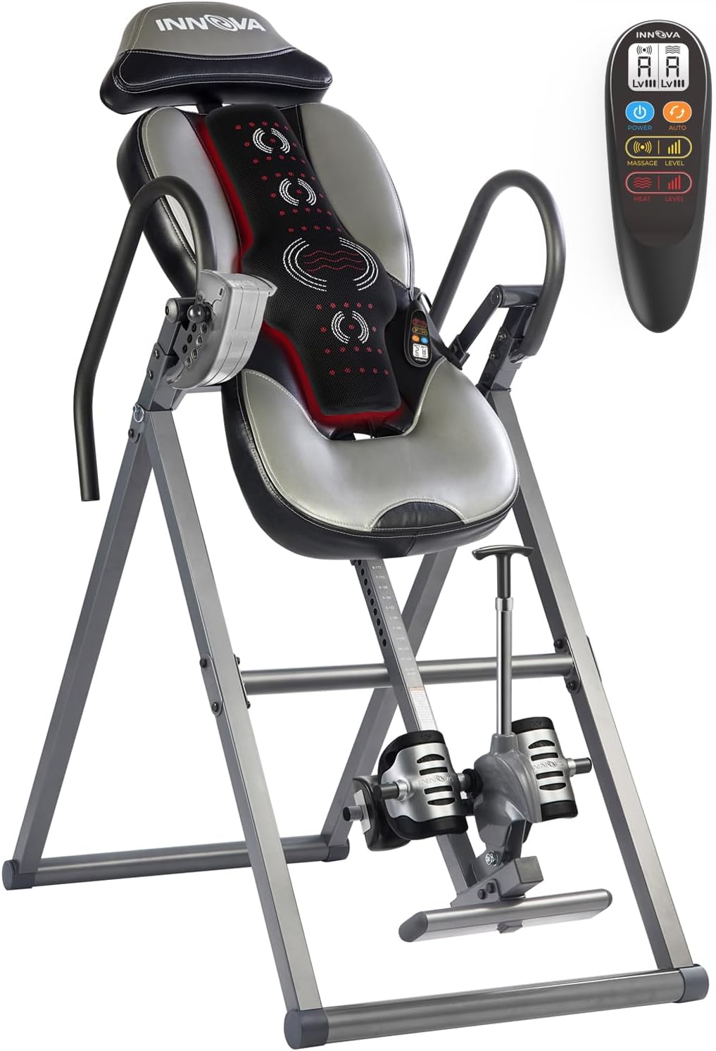 ITM5900 Advanced Heat & Massage Inversion Table - Ultimate Relaxation in Gray/Black