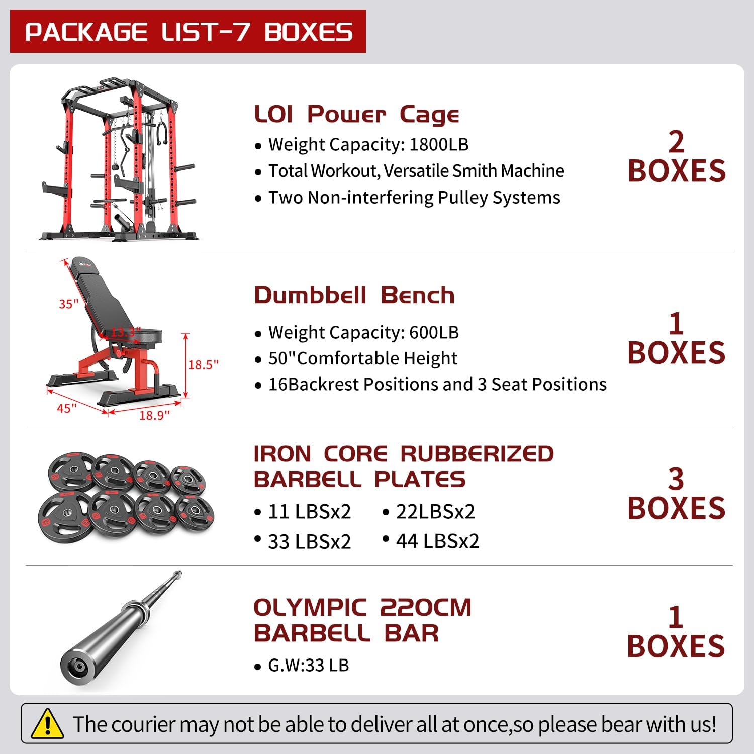 Ultimate Power Rack & Multi-Function Squat Cage with Cable Crossover - Perfect for Home & Garage Gyms!