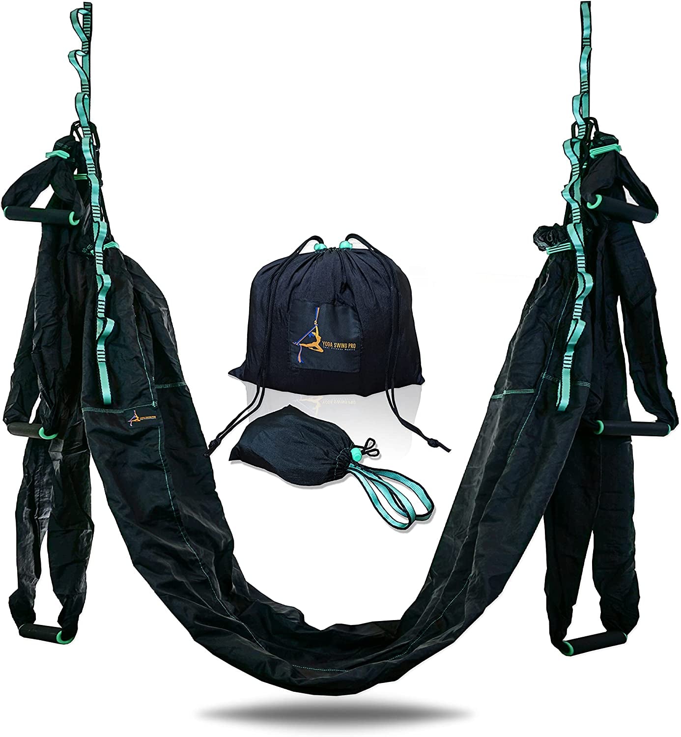 Elevate Your Practice: Premium Aerial Hammock Yoga Swing Kit for Inversion Therapy - Perfect for Indoor & Outdoor Use!