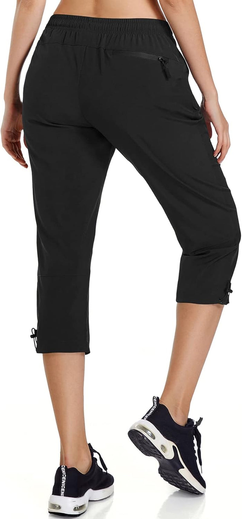 Lightweight Women's Quick-Dry Hiking Capri Pants with UPF 50+, Water-Resistant Fabric & Zipped Pockets