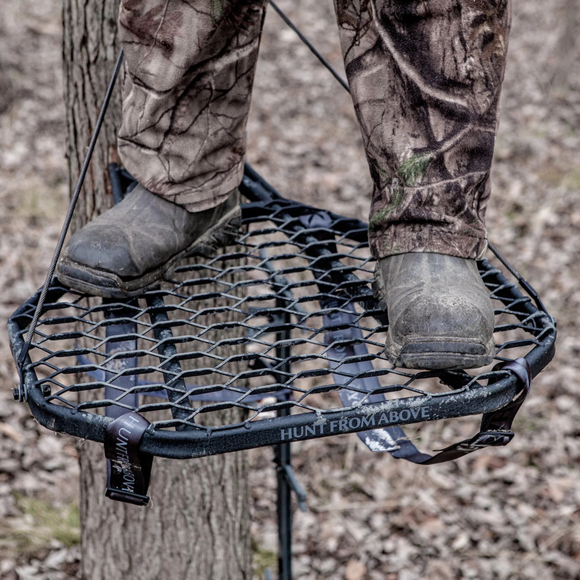 Ultimate COMBAT Hang-On Hunting Tree Stand with 3 Helium Climbing Sticks - Elevate Your Hunt!