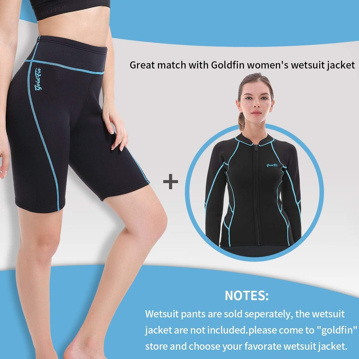 Women's 2mm Neoprene Wetsuit Shorts - Perfect for Surfing, Diving, Swimming & Kayaking